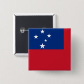 Samoa-Flagge Button (Vorne & Hinten)