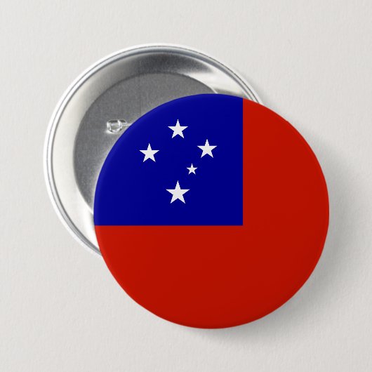 Samoa-Flagge Button (Vorne & Hinten)