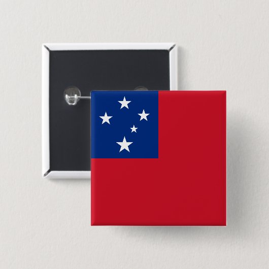 Samoa-Flagge Button (Vorne & Hinten)