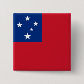 Samoa-Flagge Button (Vorderseite)