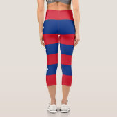 Samoa-Flagge Capri Leggings (Rückseite)