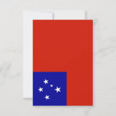 Samoa-Flagge Dankeskarte (Vorderseite)