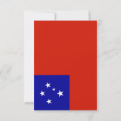 Samoa-Flagge Dankeskarte (Rückseite)