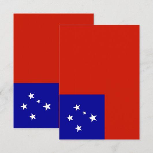 Samoa-Flagge Dankeskarte (Vorne/Hinten)