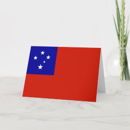 Samoa-Flagge Dankeskarte