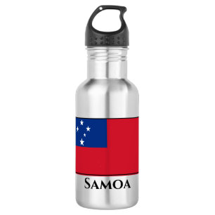 Samoa-Flagge Edelstahlflasche