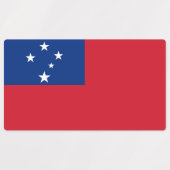 Samoa-Flagge Etiketten (Design 1)
