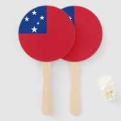 Samoa-Flagge Fächer (Vorne und Hinten)