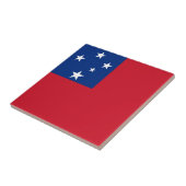 Samoa-Flagge Fliese (Seite)