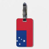 Samoa-Flagge Gepäckanhänger (Rückseite vertikal)