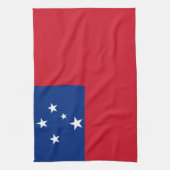 Samoa-Flagge Geschirrtuch (Vertikal)