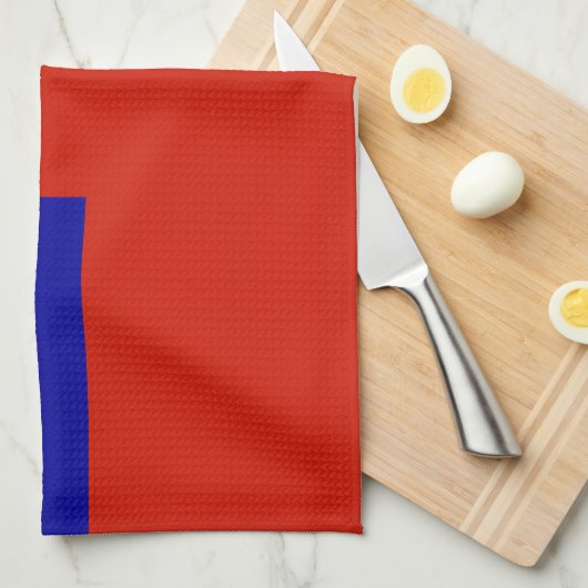 Samoa-Flagge Geschirrtuch (Viertel Falte)