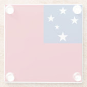 Samoa-Flagge Glasuntersetzer (Rückseite)