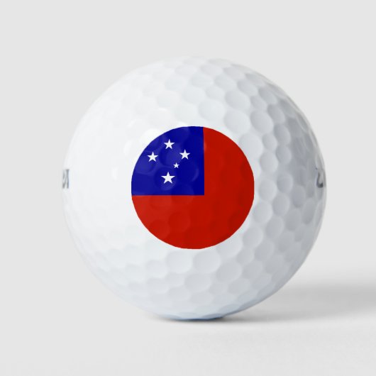 Samoa-Flagge Golfball (Vorderseite)