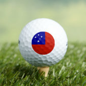 Samoa-Flagge Golfball (Insitu T-Shirt)