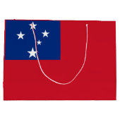 Samoa-Flagge Große Geschenktüte (Rückseite)