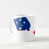 Samoa-Flagge Kaffeetasse (Vorderseite Links)
