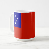 Samoa-Flagge Kaffeetasse (Vorderseite Links)
