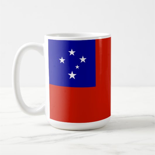 Samoa-Flagge Kaffeetasse (Links)
