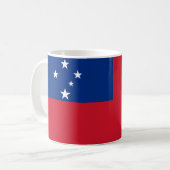 Samoa-Flagge Kaffeetasse (Vorderseite Links)