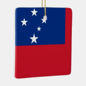 Samoa-Flagge Keramikornament (Rechts)