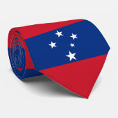Samoa-Flagge Krawatte (Gerollt)