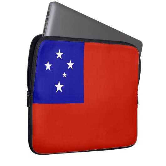 Samoa-Flagge Laptopschutzhülle (Vorne Rechts)