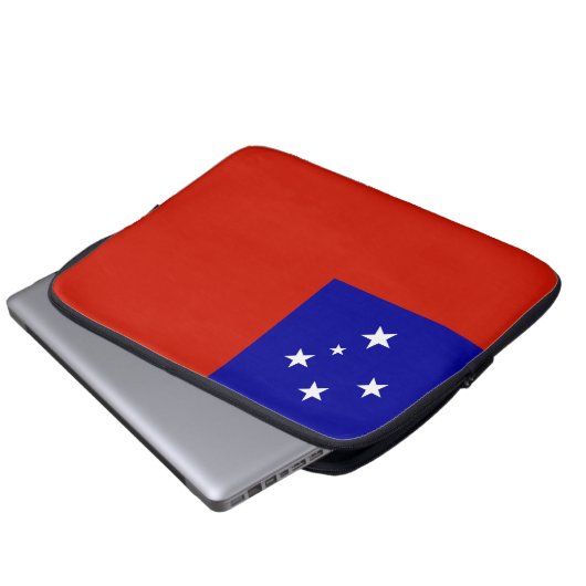 Samoa-Flagge Laptopschutzhülle (Vorne Knopf)