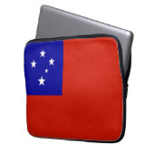 Samoa-Flagge Laptopschutzhülle (Vorderseite Links)