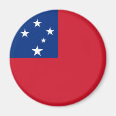 Samoa-Flagge Magnet (Vorne)