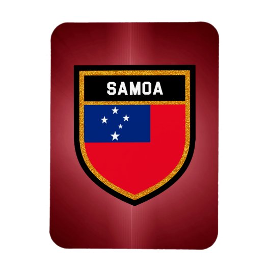 Samoa-Flagge Magnet (Vertikal)