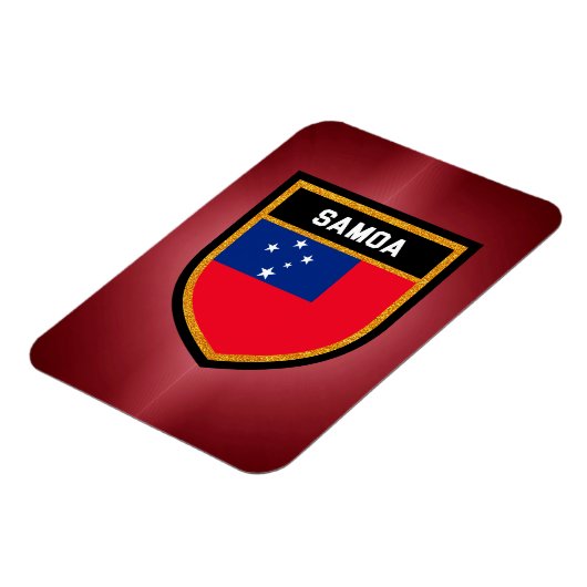 Samoa-Flagge Magnet (Linke Seite)