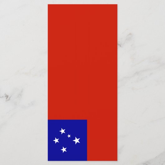 Samoa-Flagge Menükarte (Vorderseite)