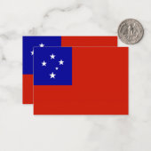 Samoa-Flagge Mitteilungskarte (Vorderseite/Rückseite Beispiel)