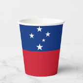 Samoa-Flagge Pappbecher (Vorderseite)