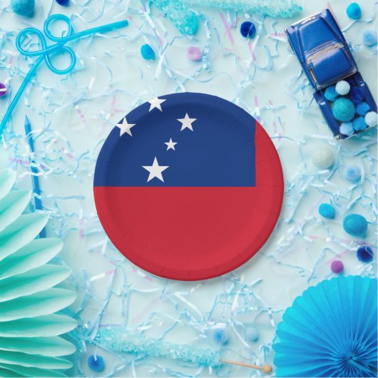 Samoa-Flagge Pappteller (Party)