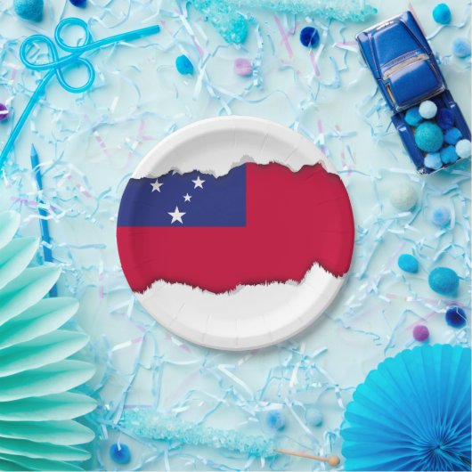 Samoa-Flagge Pappteller (Party)