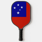Samoa-Flagge Pickleball Schläger (Rückseite)