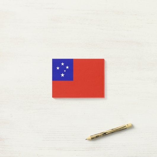 Samoa-Flagge Post-it Klebezettel (Auf Schreibtisch)