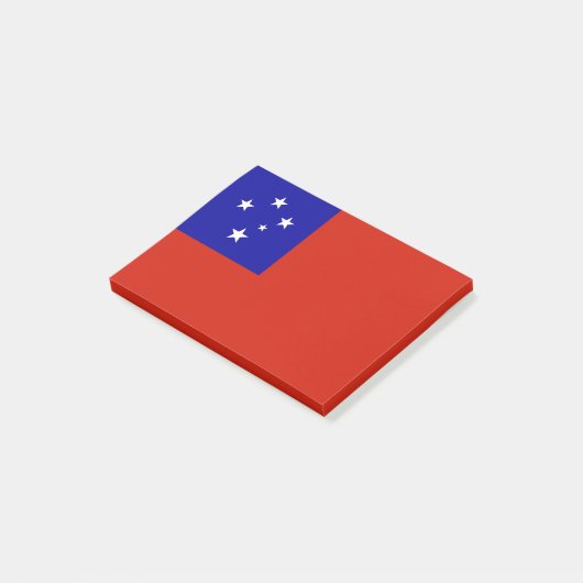 Samoa-Flagge Post-it Klebezettel (angewinkelt)