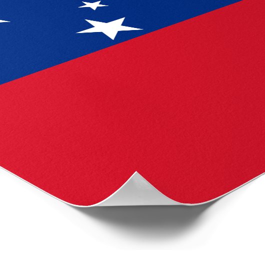 Samoa-Flagge Poster (Ecke)