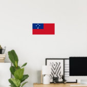 Samoa-Flagge Poster (Heimbüro)