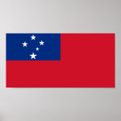 Samoa-Flagge Poster (Vorne)