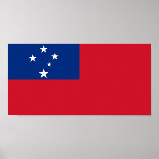 Samoa-Flagge Poster (Vorne)