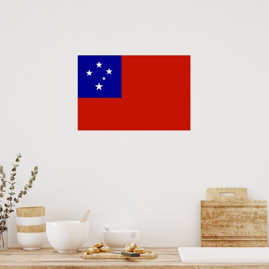 Samoa-Flagge Poster (Küche)