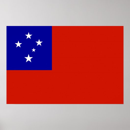 Samoa-Flagge Poster (Vorne)