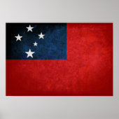 Samoa-Flagge Poster (Vorne)