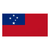 Samoa-Flagge Poster (Vorderseite)