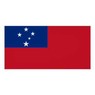 Samoa-Flagge Poster