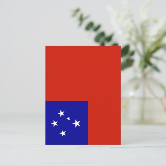 Samoa-Flagge Postkarte (Stehend Vorderseite)